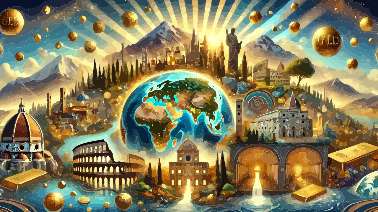 Ripartizione delle Riserve Auree nel Mondo e in Italia