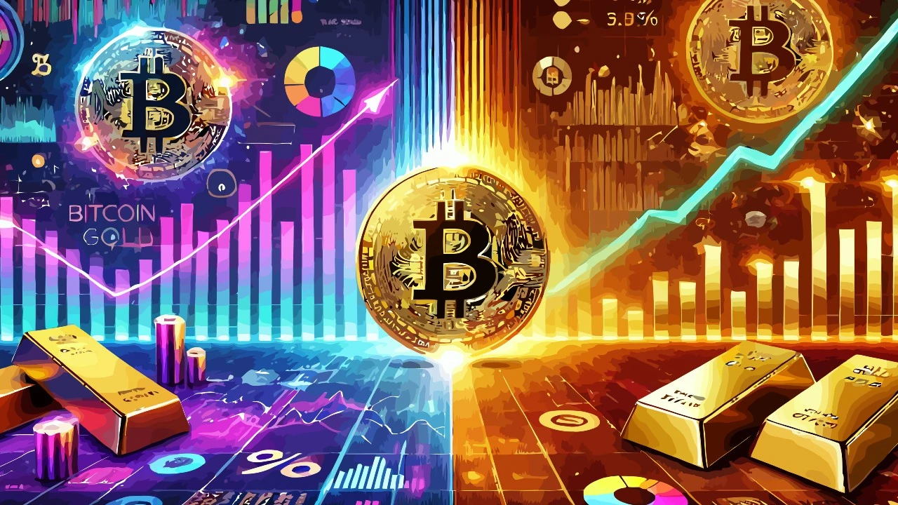 Bitcoin vs Gold: Price Ratio and Correlation 📊
