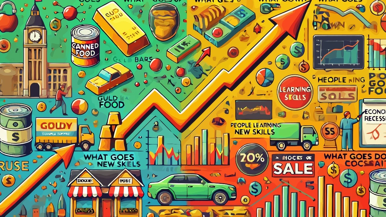 What and Why Goes Up or Down During a Recession
